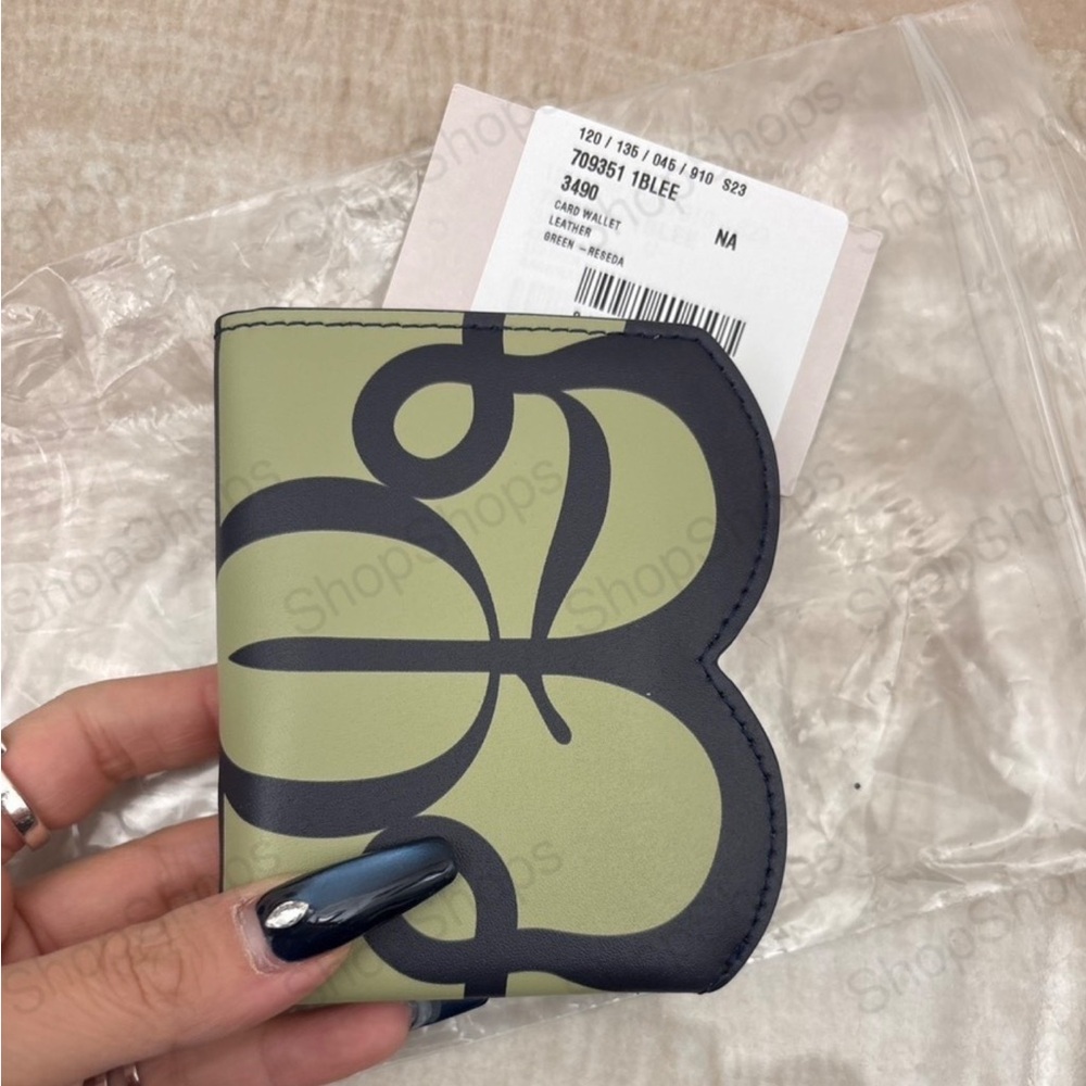 Green and Black Leather Wallet